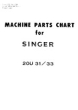 SINGER 20U33 Parts Book