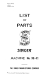 SINGER 96K Parts Book Is HERE