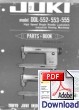 JUKI DDL553 & DDL555 Parts Book Is HERE